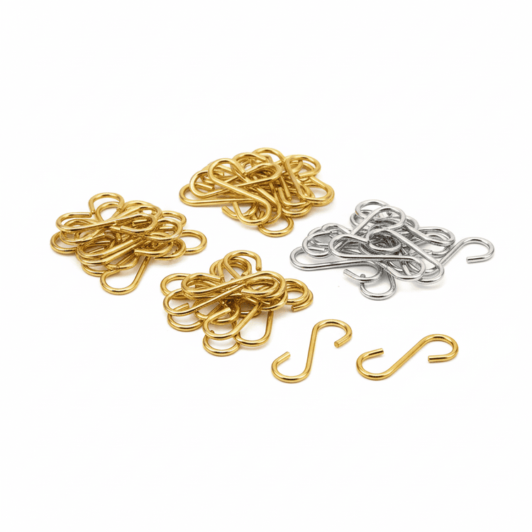 Crochets Métalliques 100 pcs – Suspension Décorations Sapin